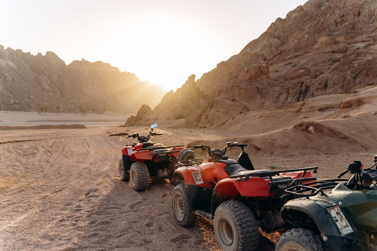 Quad Biking Fleet ready for Desert Safari in Hurghada Yalla Holiday